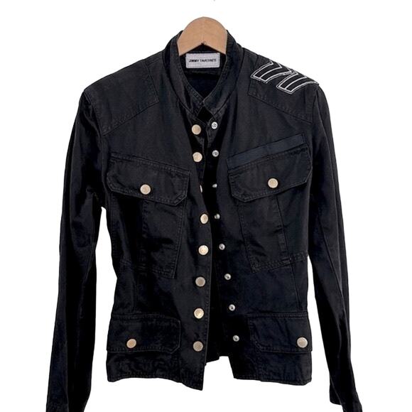 Jimmy Taverniti Jackets & Blazers - Made in Italy Jimmy Taverniti Vintage Y2K Black Military Cotton Jacket small